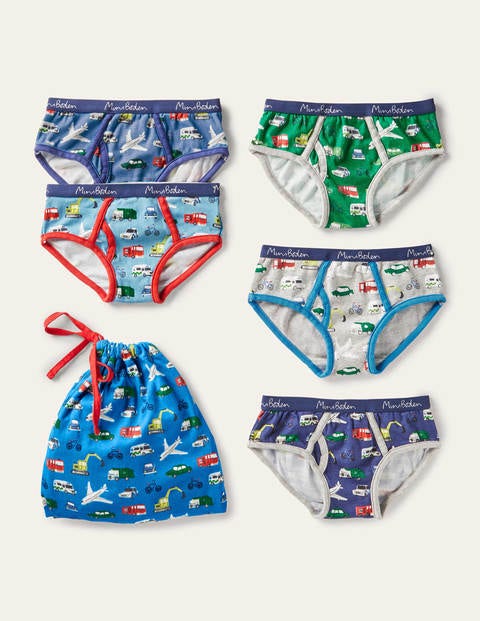 Underwear 5 Pack - Multi Transport Underwear 5 Pack - Multi Transport