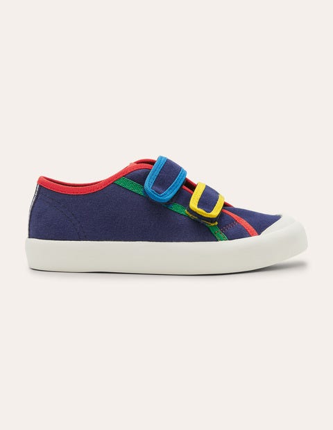 Canvas Low Top Sneakers - Starboard Blue Rainbow Canvas Low Top Sneakers - Starboard Blue Rainbow