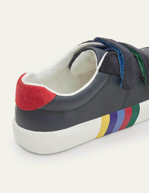 2 Strap Low Top Trainers - College Navy Rainbow 2 Strap Low Top Trainers - College Navy Rainbow