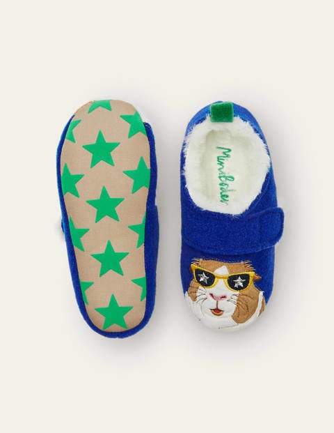 Felt Guinea Pig Slippers - Brilliant Blue Felt Guinea Pig Slippers - Brilliant Blue