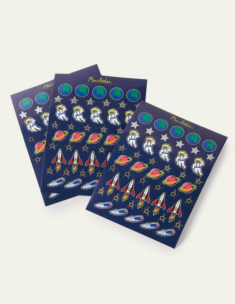 Novelty Stickers - College Navy Space