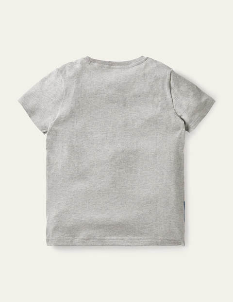 Lift-the-flap Beach T-Shirt - Grey Marl Sprout Sandcastle Lift-the-flap Beach T-Shirt - Grey Marl Sprout Sandcastle