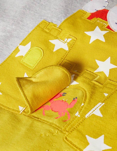 Lift-the-flap Beach T-Shirt - Grey Marl Sprout Sandcastle Lift-the-flap Beach T-Shirt - Grey Marl Sprout Sandcastle
