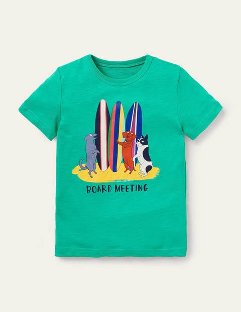 Graphic T-shirt - Tropical Green Board Meeting Graphic T-shirt - Tropical Green Board Meeting