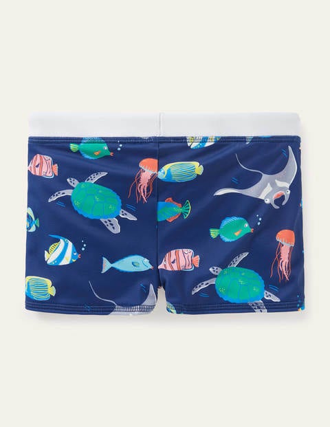 Caleçon de bain - Amis poissons bleu tribord Caleçon de bain - Amis poissons bleu tribord