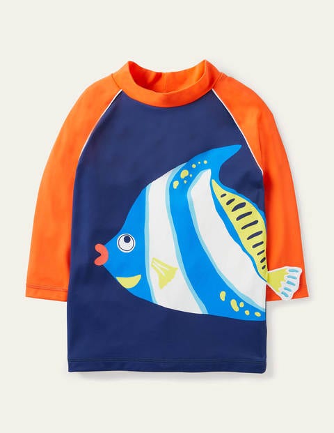 Logo Rash Guard - Surfboard Blue Fish Logo Rash Guard - Surfboard Blue Fish