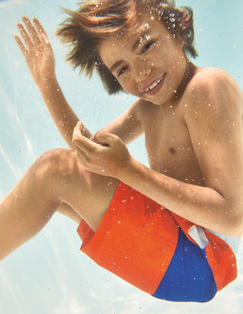 Board Shorts - Satsuma Orange/Brilliant Blue Board Shorts - Satsuma Orange/Brilliant Blue