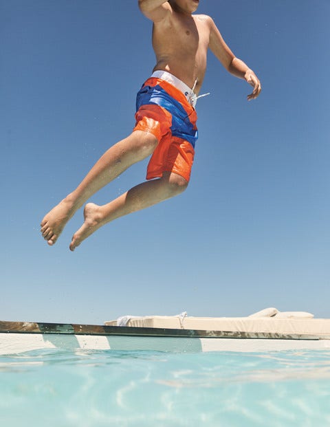 Board Shorts - Satsuma Orange/Brilliant Blue Board Shorts - Satsuma Orange/Brilliant Blue