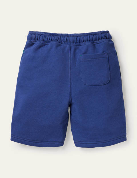 Appliqué Sweatshorts - Brilliant Blue Crocodile Appliqué Sweatshorts - Brilliant Blue Crocodile