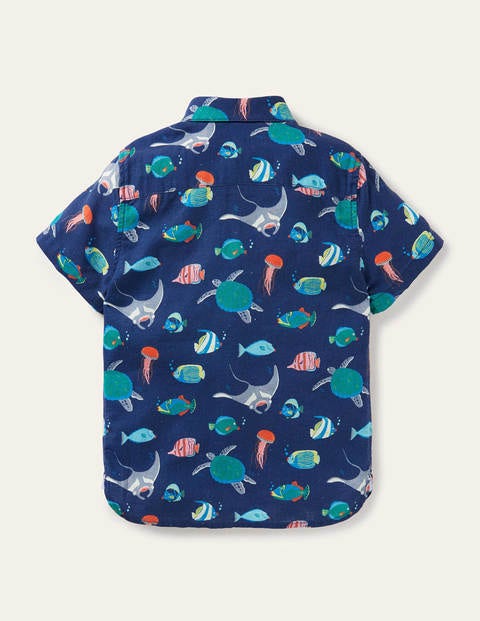 Vacation Shirt - College Navy Under-the-sea Vacation Shirt - College Navy Under-the-sea