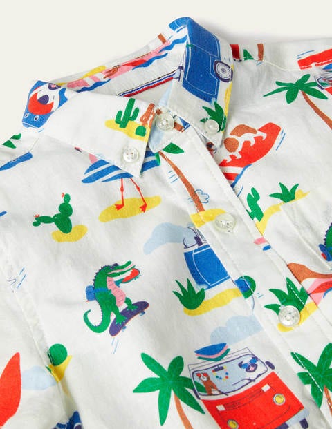 Vacation Shirt - Ivory Beach Animals Vacation Shirt - Ivory Beach Animals