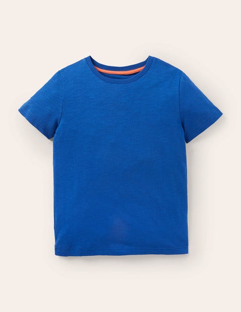 Vorgewaschenes T-Shirt aus Flammgarn - Bold Blue Vorgewaschenes T-Shirt aus Flammgarn - Bold Blue