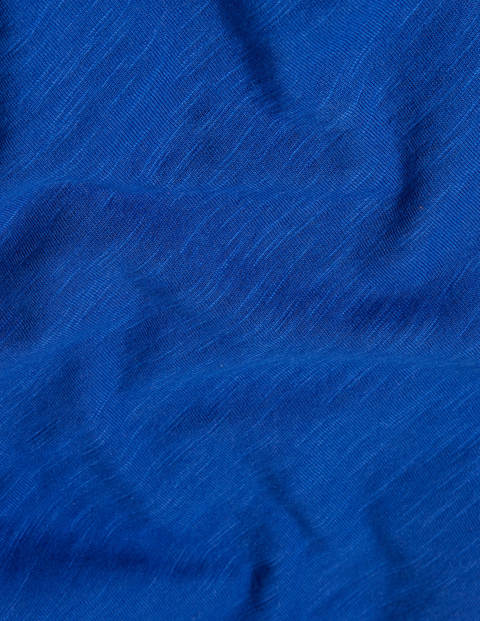 Vorgewaschenes T-Shirt aus Flammgarn - Bold Blue Vorgewaschenes T-Shirt aus Flammgarn - Bold Blue