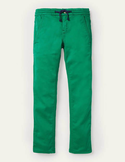 Schmal geschnittene Jersey-Jeans - Wiesengrün Schmal geschnittene Jersey-Jeans - Wiesengrün