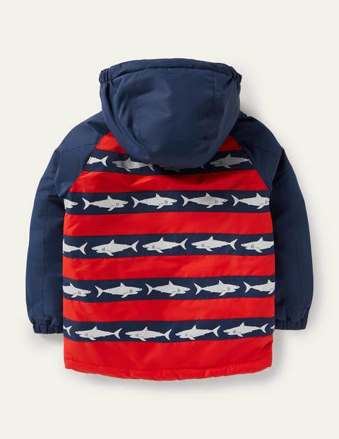 Cosy Sherpa-lined Anorak - College Navy/Rockabilly Red Cosy Sherpa-lined Anorak - College Navy/Rockabilly Red
