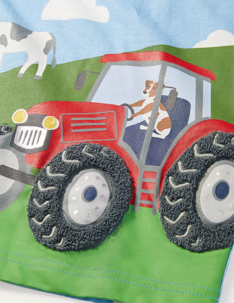 Vehicle Scene T-shirt - Surfboard Blue Farm Vehicle Scene T-shirt - Surfboard Blue Farm