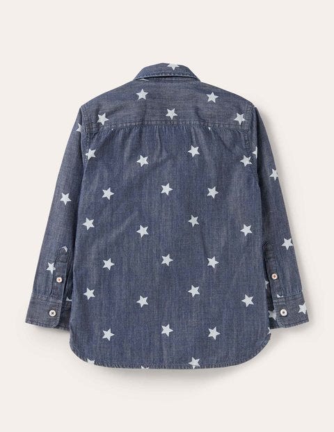 Printed Laundered Shirt - Mid Vintage Stars Printed Laundered Shirt - Mid Vintage Stars