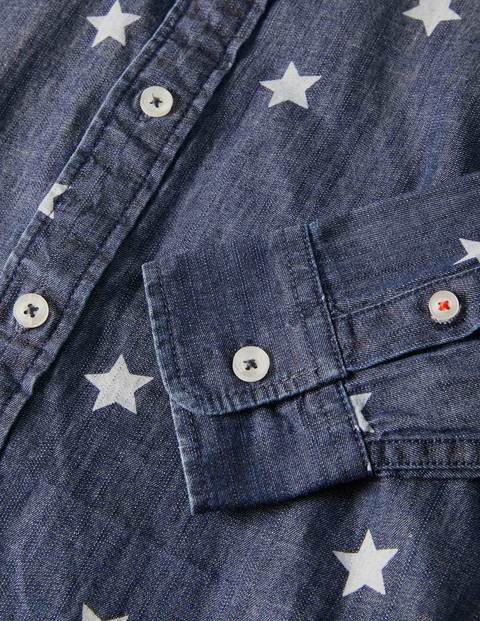Printed Laundered Shirt - Mid Vintage Stars Printed Laundered Shirt - Mid Vintage Stars