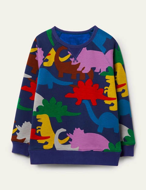 Cosy Sweatshirt - Starboard Blue Dino Cosy Sweatshirt - Starboard Blue Dino