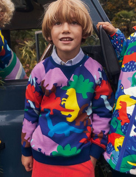 Cosy Sweatshirt - Starboard Blue Dino Cosy Sweatshirt - Starboard Blue Dino