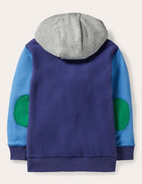 Colourblock Shaggy Half-zip - Starboard Blue Multi Colourblock Shaggy Half-zip - Starboard Blue Multi