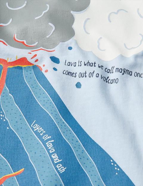 Fun Facts T-shirt - Provence Blue Volcano Fun Facts T-shirt - Provence Blue Volcano