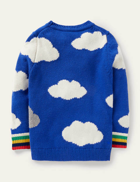 Rainbow Weather Crew Jumper - Moroccan Blue Rainbow Weather Crew Jumper - Moroccan Blue