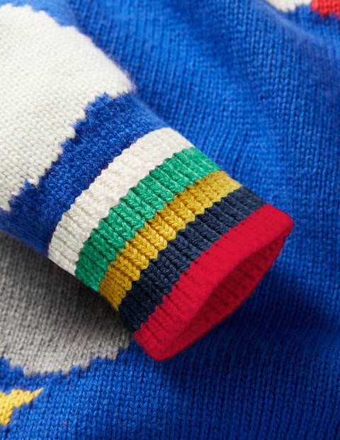 Rainbow Weather Crew Jumper - Moroccan Blue Rainbow Weather Crew Jumper - Moroccan Blue