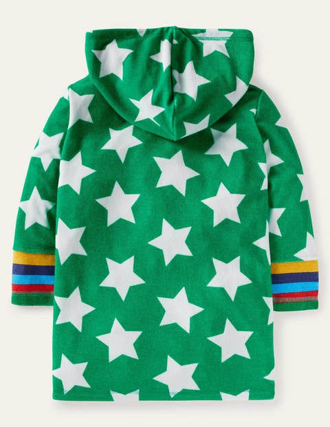 Towelling Throw-on - Green Pepper Stars Towelling Throw-on - Green Pepper Stars