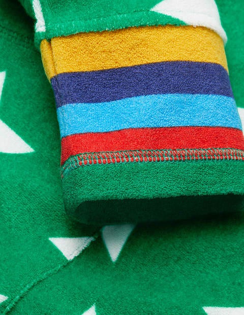 Towelling Throw-on - Green Pepper Stars Towelling Throw-on - Green Pepper Stars