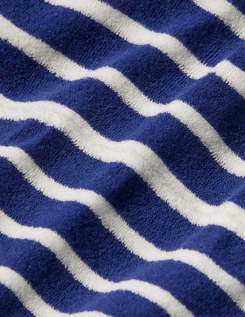 Towelling Throw-on - College Navy/White Towelling Throw-on - College Navy/White