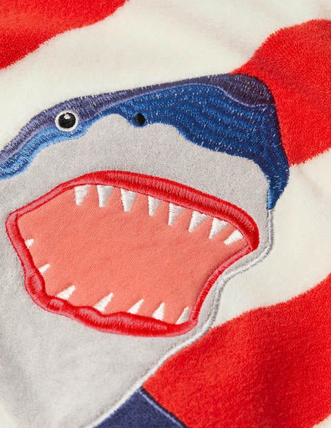 Towelling Throw-on - Fire Red/White Sharks Towelling Throw-on - Fire Red/White Sharks