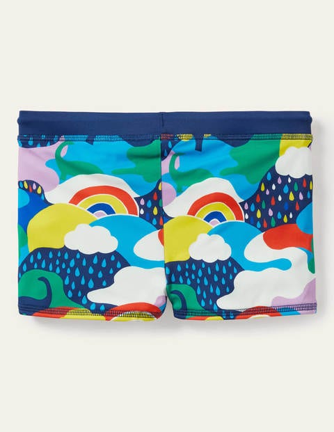 Swim Trunks - Rainbow Dinos Swim Trunks - Rainbow Dinos