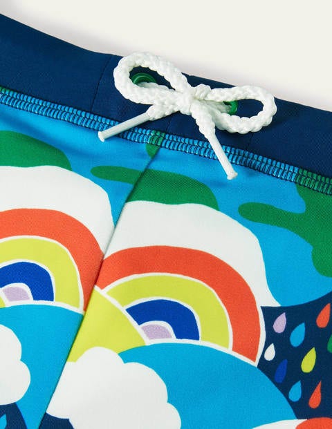 Swim Trunks - Rainbow Dinos Swim Trunks - Rainbow Dinos