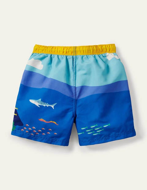 Badeshorts - Wasserblau, Riffszene Badeshorts - Wasserblau, Riffszene