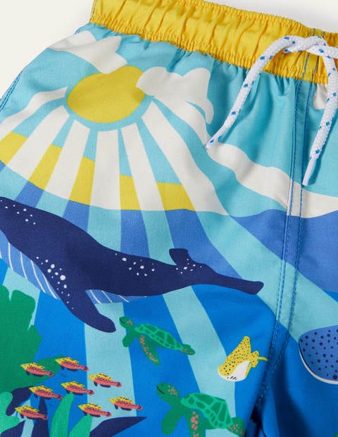 Badeshorts - Wasserblau, Riffszene Badeshorts - Wasserblau, Riffszene