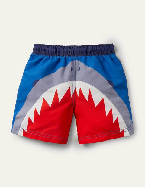 Badeshorts - Elektrisches Blau, Hai Badeshorts - Elektrisches Blau, Hai