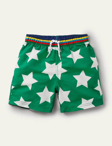 Short de bain - Étoiles vert poivron Short de bain - Étoiles vert poivron