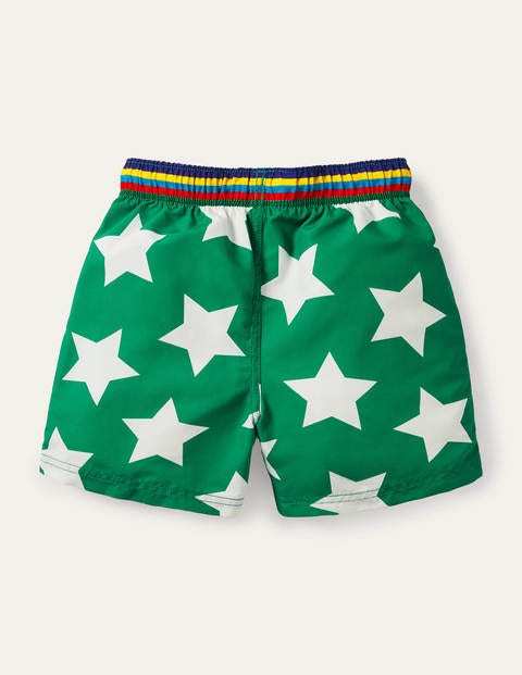 Short de bain - Étoiles vert poivron Short de bain - Étoiles vert poivron