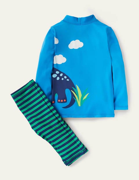 Surf Suit - Blue Burst Dino Surf Suit - Blue Burst Dino