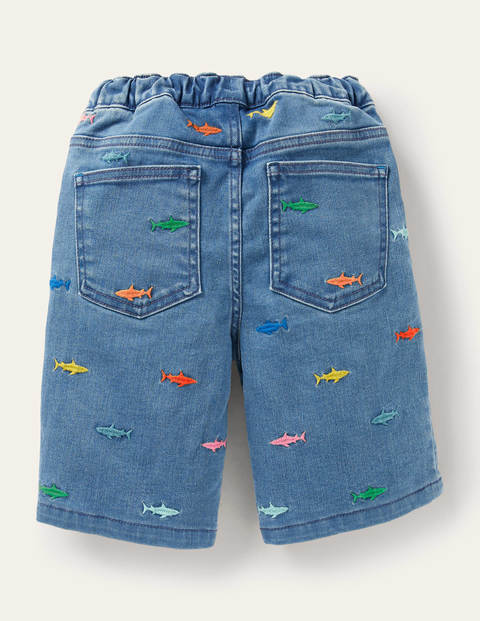 Adventure-flex Pull-on Shorts - Shark Embroidery Adventure-flex Pull-on Shorts - Shark Embroidery