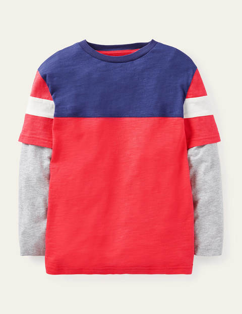 Double Layer T-shirt - Strawberry Tart Red Double Layer T-shirt - Strawberry Tart Red