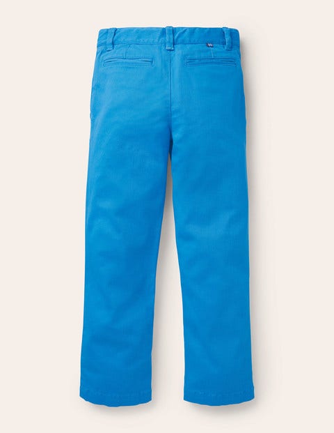Pantalon chino stretch - Bleu marocain