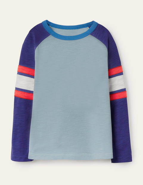 Raglan-T-Shirt - Nebelblau/Segelblau Raglan-T-Shirt - Nebelblau/Segelblau
