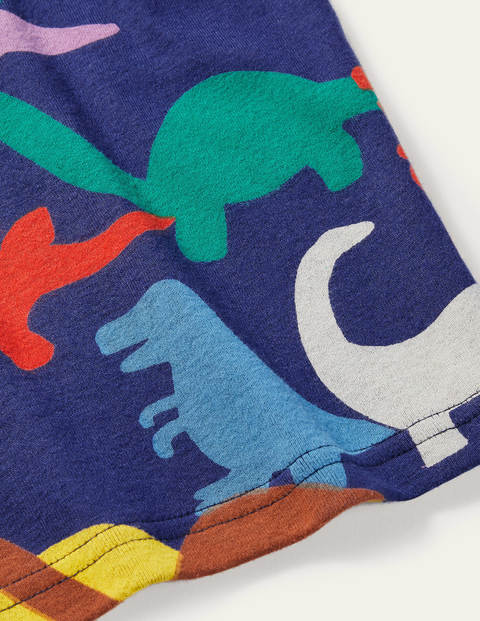 Cosy Twin Pack Short Pajamas - College Navy Rainbow Dinos Cosy Twin Pack Short Pajamas - College Navy Rainbow Dinos