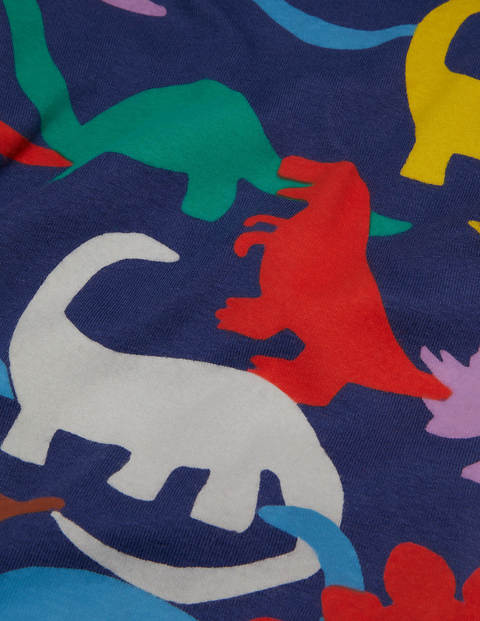 Cosy Twin Pack Long Pajamas - College Navy Rainbow Dinos Cosy Twin Pack Long Pajamas - College Navy Rainbow Dinos
