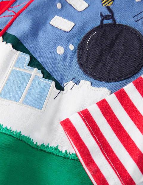Lift-the-flap Appliqué T-shirt - Elizabethan Blue Digger Lift-the-flap Appliqué T-shirt - Elizabethan Blue Digger