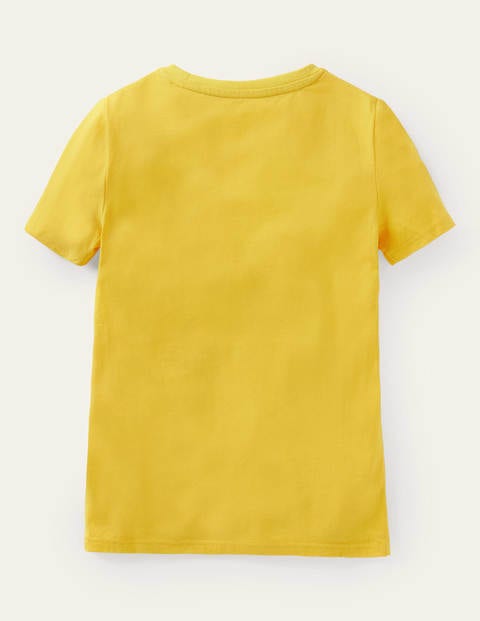 Animal Sequin T-shirt - Sweetcorn Yellow Diver Sprout Animal Sequin T-shirt - Sweetcorn Yellow Diver Sprout