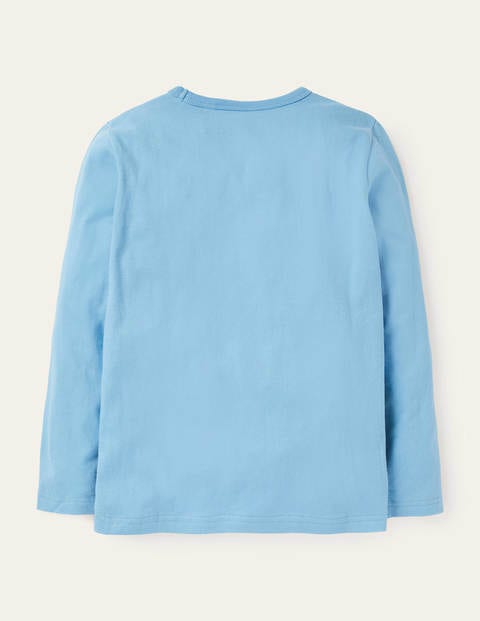 Lift-the-flap Space T-shirt - Surfboard Blue Rocket Lift-the-flap Space T-shirt - Surfboard Blue Rocket