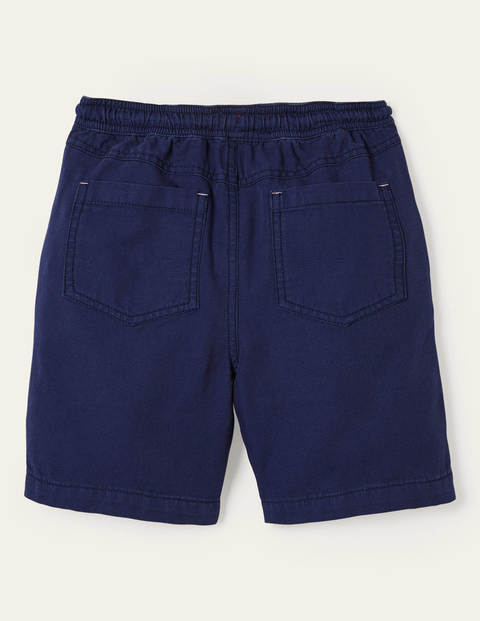 Pull-on Drawstring Shorts - College Navy Pull-on Drawstring Shorts - College Navy